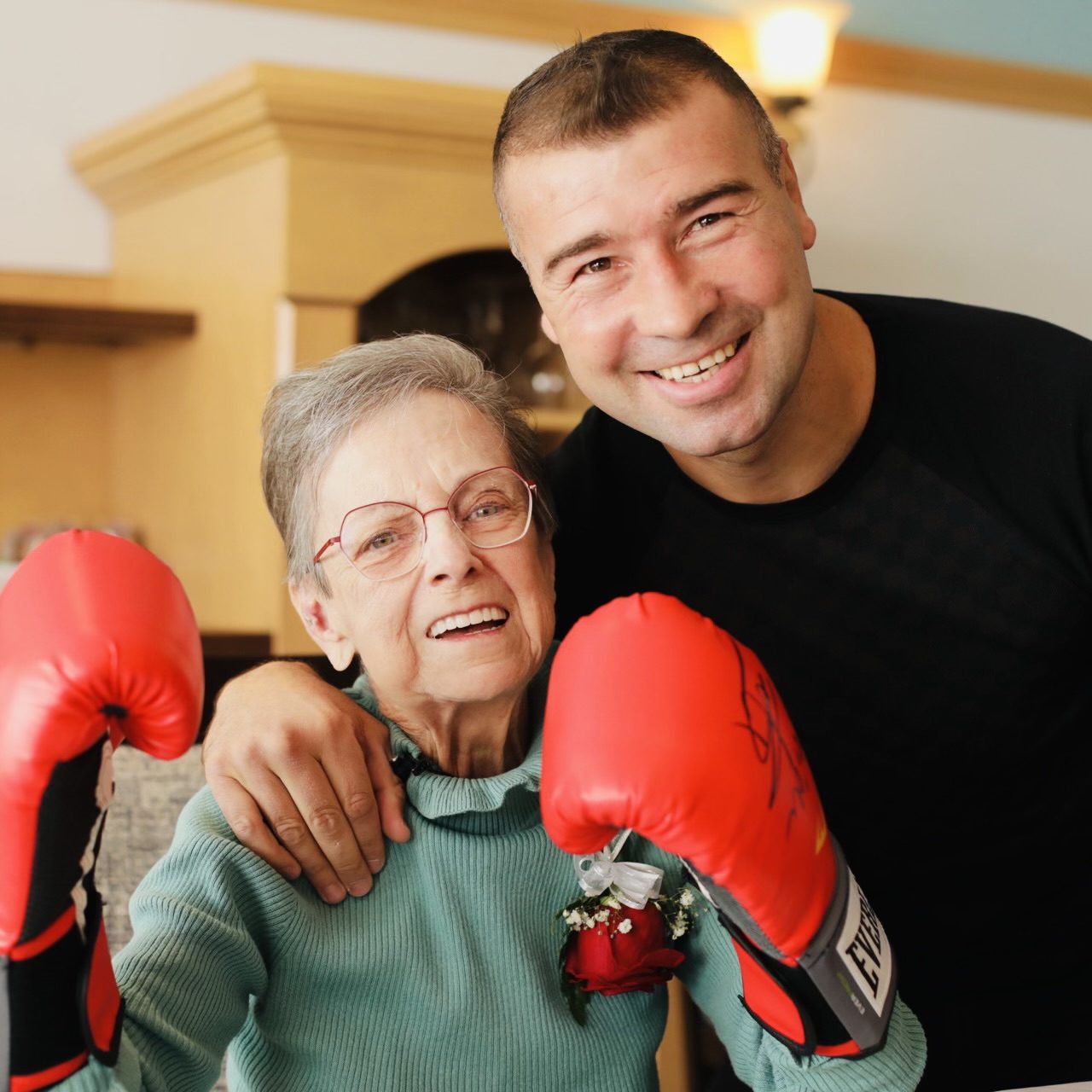Madeleine and Lucian Bute  meets